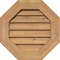 Ekena Millwork Octagonal Gable Vnt Non-Functional Western Red Cedar Gable Vnt w/Decorative Face Frame, 32"W x 32"H GVWOC32X3202SDUWR - alternate 1